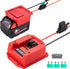 Power Wheel Adapter for Milwaukee 18V Lithium Battery, Fuse & Wire Terminal, 14 Gauge Wire Convertor