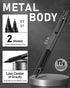 Four Candies 2PCS Metal Mechanical Pencils Set with Case, 0.5mm & 0.7mm Artist Pencil with 360PCS HB Refills