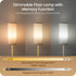 Dimmable 64.4 Bulb 3000K-6500K, DW06LD05W1 Floor Lamps for Living Room with Remote and Foot Switch, Modern Standing