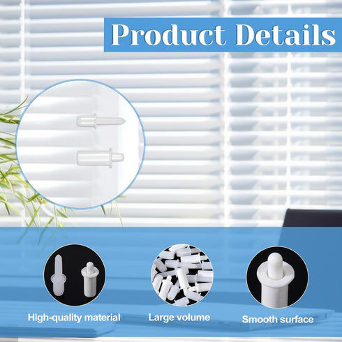Eldraqth 60 Set Pcs Shutter Repair Pins Shutter Louver Spring Loaded Replacement Pins Repair Plantation Shutters Tool