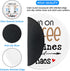 YAZMEEN Funny Text Mouse Pad, Coffee Deadline Chaos, Non-Slip Rubber Base, Cute Round Mat for Office