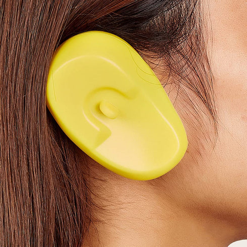 Happyupcity 3Pairs Multi-Color Silicone Hair Dyeing Earmuffs Hairdressing Ear Covers Waterproof Soft Ear Protectors Ear