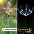 2PACK Solar Firework Lights, 150LEDs Waterproof with 8 Lighting Modes for Garden Decoration, Yard, Pathway, Christmas,