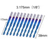 SainSmart Genmitsu 10Pcs Nano Blue Coat Flat Nose End Mill CNC Router Bits, 1/8" Shank Spiral Upcut 2 Flute Set