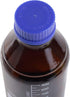 4 Pieces Amber Glass 1000 mL Graduated Round Lab Reagent Media/Storage Bottles with GL45 Blue Screw Cap