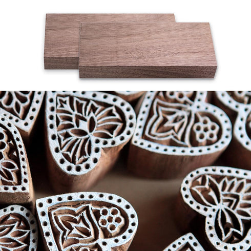 KeaJuidy 2 7/8'' 4'' 8'' PCS Walnut Lumber x x Unfinished Walnut Wood Sheets Walnut Board for Crafts, Scroll Saw