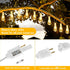 25 ST38 13 Bulbs, E12 Brightever Outdoor String Light FT, Patio Lights with Edison Waterproof Connectable Hanging