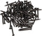 RDEXP Black Round Head Wood Screw Nail, Decorative Miniature Nail, 1.8cm/0.71", Pack of 50