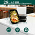 90 Pack 28 oz FUHITIM Disposable Containers with Lids, Meal Prep ContainersSturdy Leakproof & Food Safe, Microwave