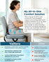 Yalfero Premium Gel & Memory Foam Seat Cushion, Extra Large Cooling Portable Chair Pad for Long Sitting, Seat Cushion