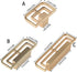 DLOULP 4Pcs Drawer Pulls Metal Dressers Knob Cupboard Handle Modern Furniture Handle Simple Square Bedside Cabinet Pull
