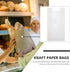 30pcs 23x12x5cm Packaging Homoyoyo Kraft Paper Bread Bags with Window for Toast and Baguette, Mini Loaf Pouches