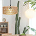 Bulb Alipis Lamp Shade Woven Straw Rope Rattan Pendant Light Shade Ceiling Fan Light Covers for Pendant Table Floor
