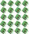 Tegg 20 PCS 5mm 2 Pin Screw Terminal Block Connector PCB Mount for Arduino, 300V 10A