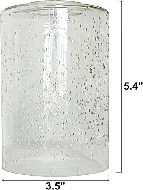 Small Clear Seedy Glass Shade for Wall Sconce Lighting