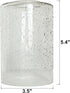 Small Clear Seedy Glass Shade for Wall Sconce Lighting
