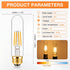 T30 Bulbs 4 40W Bulb E26 Bulbs T10 Bulb 2700K,Desk Dimmable,Chandelier,2 Pack ToBeGreat Light Watt Equivalent Tubular