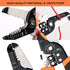 Wire Stripper Crimper Pliers Set for AWG 10-22, 2 PCs Wire Stripping and Crimping Tool with Wire Cutter