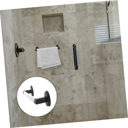 Ciieeo Wall Mounted Slipper Holder No Punching Shoe Rack for Bathroom Towel Bar Space Saving Organizer for Shoes