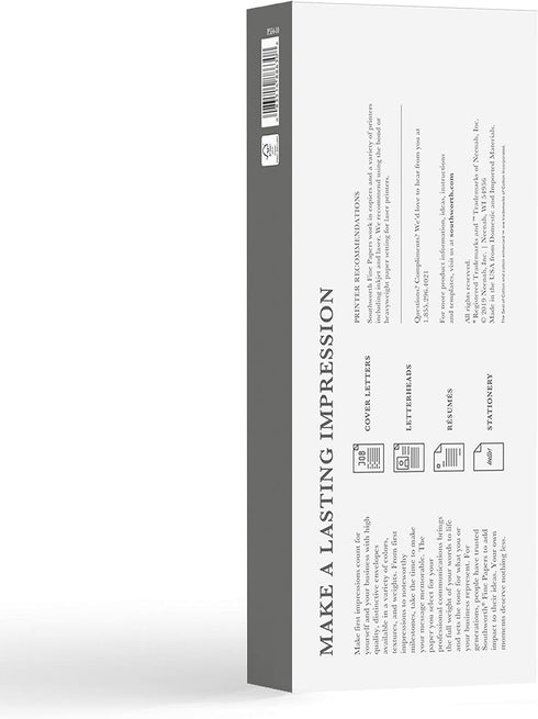 Southworth 25% Cotton #10 Envelopes, 4.125" x 9.5", 24 lb/90 GSM, Linen Finish, White - 50 Count (P554-10)