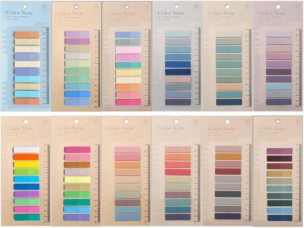 ELII Sticky Tabs 2400pcs Page Markers, Morandi Sticky Note Tabs, Colored Writable and Repositionable Book Flags