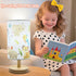 HFYCENYAN Room,3-Color Kids Table Lamp-Night Light for Boys LED Desk Lamp with Baby Elephant Zebra Giraffe Tiger