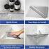 304 12" Corner Shower Shelf, Stainless Steel Brushed Recessed Bathroom Shelf, Grout in Shelf for Tiled Wall, Large Size