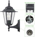 E26 60W Bulbs WISBEAM Outdoor Wall Lantern, Black Wall Sconce for House Porch Lighting Fixture, Base Max, Metal Housing