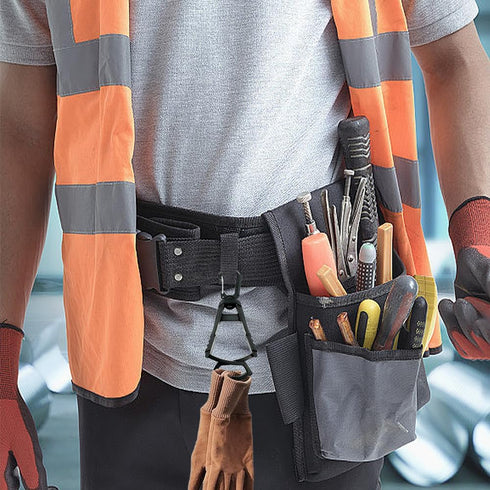 YAKOTAKI 4Pcs Glove Clips for Work Glove Holders, Powerful Bite Glove Holder for Belt and Pants, Prevent Loss and Free