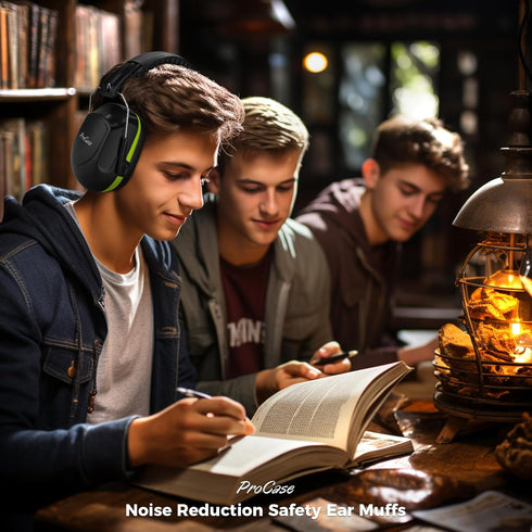 ProCase Noise Reduction Safety Ear Muffs, Hearing Protection Earmuffs, NRR 28dB Noise Sound Protection Headphones for