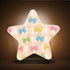 Burbuja 0.2W Colorful Bows on Plaid LED Night Light Plug into Wall Star-Shaped Nightlight Dusk to Dawn Auto Sensor