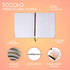 WORLD TRAVELER Eccolo Large Lined Journal Notebook, Hardbound Cover, 256 Ruled White Pages, Ombre Stripes, 8x10 inches