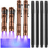 Tegeme 8 Pcs Black Light Markers Set 4 Invisible Ink Pen 4 Mini