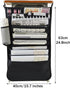 YMXWAN Organzier,8 Oxford Desk Side Hanging Storage Bag with Pen Holder,Reinforced Desk Organiser Storage Bag