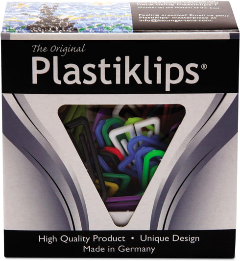 Baumgartens LP0600 Large Plastiklips Paper Clips - Assorted Colors, 200/Box
