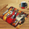 Gaming Mouse Pad Customized Tapestry Guitar Design Non-Slip Rubber Base with Coaster Set for Office and Gaming