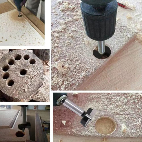 Forstner Drill Bits 19mm (3/4 inch) Tungsten Carbide Wood Hole Saw Auger Opener Woodworking Drilling Tool Wood Cutter
