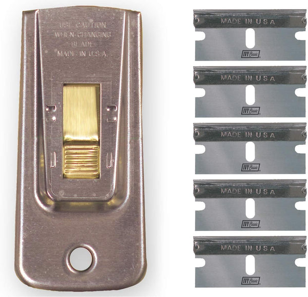 IVY Classic 11156 Razor Blade Scraper with 5 Blades, USA, Contains 1 Scraper +