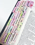 PartyGalore Floral Bible Tabs for Women, Personalized Bible Journaling Tabs, Large Print Bible Tabs for Easy
