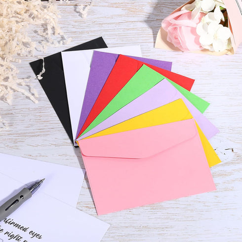 PATIKIL Mini Envelopes, 24 Pack Mini Gift Card Business Card Envelopes for Small Note Cards, Light Purple