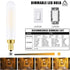 Leools E12 Bulb Dimmable 4W 2700K T6 B11 Bulb 40 AC120V 400LM e12 Bulb 6Pack Frosted LED Equal Warm White Candelabra