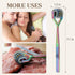 YLSURNY 5 Wartenberg Pinwheel Stainless Steel Sensory Wheel, Head Rainbow Pin Wheel Neurological Diagnostic Tool