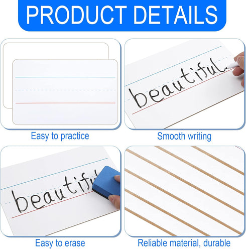 Colarr Mini White Boards, 6"x 9" Dry Erase Boards, Classroom Pack, 12 Sets