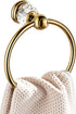 WINCASE Crystal Towel Ring, Gold Towel Holders for Bathrooms, Round Hand Towel Rack, Wall Mounted