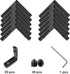 20pcs Black 2020 Series L-Shape Interior Corner Connector Joint Bracket with Screws + 1 Wrench for Aluminum Rail