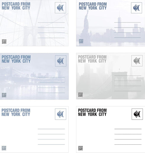 New York Postcards Set of 30 Styles, Collectible Edition of NYC Souvenirs, 4x6 of NY Landmarks