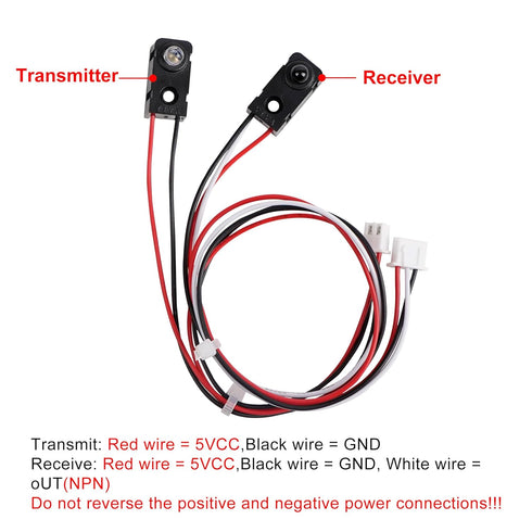 5MM Counting Treedix IR Break Beam Sensor LEDs Module Split Through-Beam Photoelectric Switch