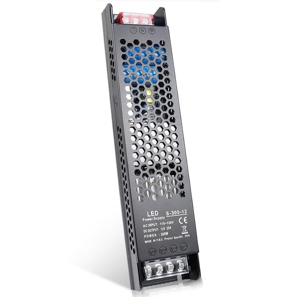 12V 25A 300W Universal Regulated Switching Power Supply, 110V AC to 12V