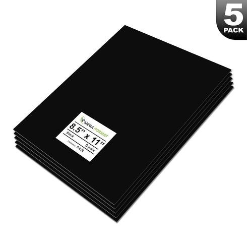 Black Flexible Plastic Board Sheet, 8.5" x 11" (.020 Thick) Styrene Sheet for Modeling Projects, Displays, Crafts