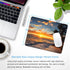 Sunset Beach Mouse Pad with Tropical Ocean Landscape and Non-Slip Rubber Base for Women's Office Desktop Decoration